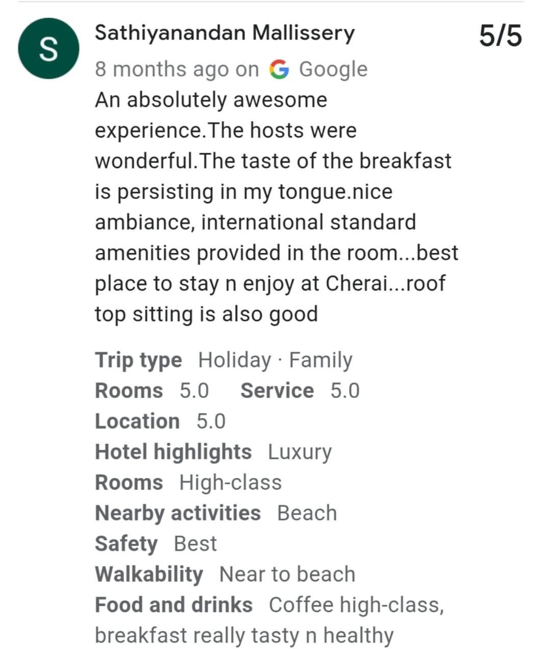 Coastal Den Homestay Pallipuram Εξωτερικό φωτογραφία